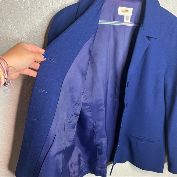 Talbots Navy /Royal Blue Blazer - Picture 6 of 7